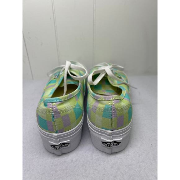 Vans New Womens Authentic Stackform Athletic Checker Platform Size 7.5 NWOB - Picture 3 of 7